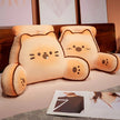 Cartoon bedside soft Animal Bread Cat Dog Backrest Sofa Cushion Plush Biscuit Bear Triangle Pillow On The Bed Gifts KAEMEX