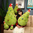 20-100CM Simulation Christmas Tree Plush Toys Cute Evergreen Plush Pillow Dolls Wishing Trees Stuffed Christmas Dress Up Gift KAEMEX