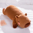60cm-100cm Kawaii Cartoon Giant Strip Capybara Plush Doll Pillow Lying Brown Orange Wings Creative Capybara Plush Toy Home Decor KAEMEX