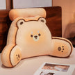 Cartoon bedside soft Animal Bread Cat Dog Backrest Sofa Cushion Plush Biscuit Bear Triangle Pillow On The Bed Gifts KAEMEX