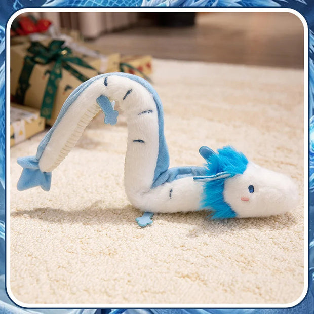 60/120cm simulation small white dragon wristband filled with plush toys cartoon anime cute gifts KAEMEX