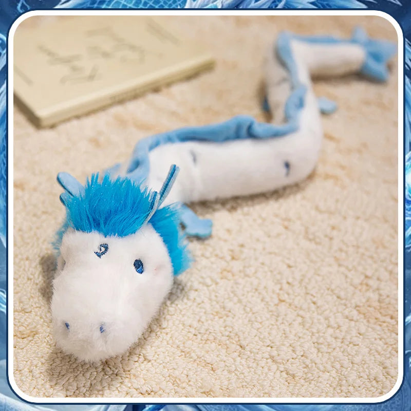 60/120cm simulation small white dragon wristband filled with plush toys cartoon anime cute gifts KAEMEX
