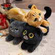 40/55/75CM Cartoon Lazy Cat Plush Toy Stuffed Soft Animal Pillow Lying Cat Pillow Sleeping Cushion Birthday Gift KAEMEX