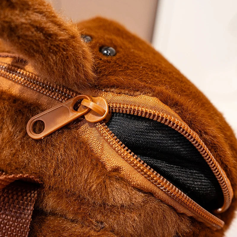 35*30CM Simulated Spider Plush Backpack Toys Stuffed Soft Animal Dolls Cartoon Insect Backpack Decorative Bag Birthday Gift KAEMEX