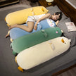 70~120cm Duck Long Pillow Stuffed Soft Cartoon Animal Chick Penguin Dinosaur Bolster Plushie Sleeping Leg Support Birthday Gift KAEMEX