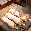 130cm Giant Long Shiba Inu Dog Plush Toy Throw Pillow Stuffed Soft Animal Corgi Chai Cushion Kawaii Birthday Valentine Present KAEMEX