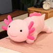 Giant Cuddly Salamander Newt Baby Axolotl Doll Plush Toy Green Blue Pink Rose Red Lying Smiling Face Aquatic Animal Gift KAEMEX