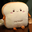 Simulation Bread Toast Cushion Stuffed Sliced Bread Food Pillow Sofa Chair Decor Seat Cushion Cute Student  Kids Toy Chair Pad KAEMEX
