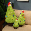 20-100CM Simulation Christmas Tree Plush Toys Cute Evergreen Plush Pillow Dolls Wishing Trees Stuffed Christmas Dress Up Gift KAEMEX