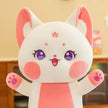 70-130cm  Kawaii Cat Red Fox Plush Toy Soft Animal Toys Stuffed Cat Long Pillow Cushion Birthday Gifts KAEMEX