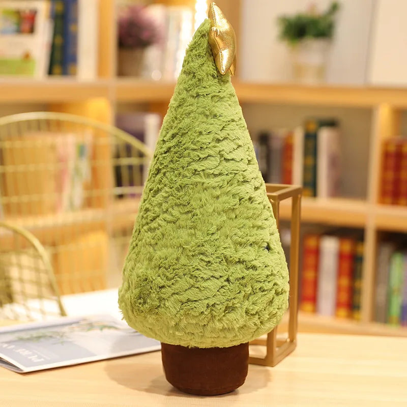 1Pc 29-90CM Simulation Christmas Tree Plush Toys Cute Evergreen Plush Pillow Dolls Wishing Trees Stuffed for Christmas Dress Up KAEMEX