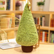 1Pc 29-90CM Simulation Christmas Tree Plush Toys Cute Evergreen Plush Pillow Dolls Wishing Trees Stuffed for Christmas Dress Up KAEMEX
