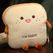 Simulation Bread Toast Cushion Stuffed Sliced Bread Food Pillow Sofa Chair Decor Seat Cushion Cute Student  Kids Toy Chair Pad KAEMEX