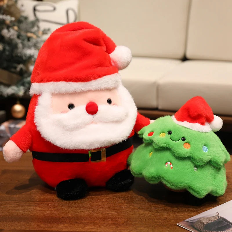 Creative Christmas Series Plush Doll Pillow Christmas Tree House Santa Plush Doll Soft Holiday 1Gift KAEMEX