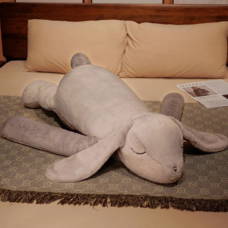 Lovely Giant Animal 90cm 120cm Soft Cartoon Big Ear Bunny Plush Toy Rabbit Stuffed Pillow Girl Gift KAEMEX