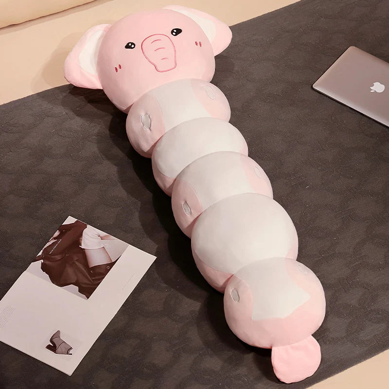 Kawaii Long sleeping Pillow Cat Koala Elephant Plush Toy Doll Pillow Soft Sofa Bed Cushion Cute Girlfriend Birthday Gift KAEMEX