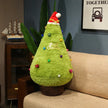 20-100CM Simulation Christmas Tree Plush Toys Cute Evergreen Plush Pillow Dolls Wishing Trees Stuffed Christmas Dress Up Gift KAEMEX