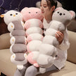 Kawaii Long sleeping Pillow Cat Koala Elephant Plush Toy Doll Pillow Soft Sofa Bed Cushion Cute Girlfriend Birthday Gift KAEMEX